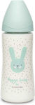 Suavinex Plastic Bottle Hygge Anti-Colic with Silicone Nipple for 4+ months Green Rabbit 360ml 1pcs