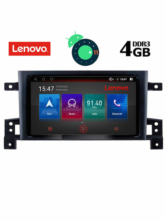 Lenovo Car-Audiosystem für Suzuki Großer Vitara 2005-2015 (Bluetooth/USB/AUX/WiFi/GPS/Apple-Carplay) mit Touchscreen 9" DIQ_SSX_9696