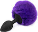 LateToBed Anal Plug Klein Black / Purple 7cm