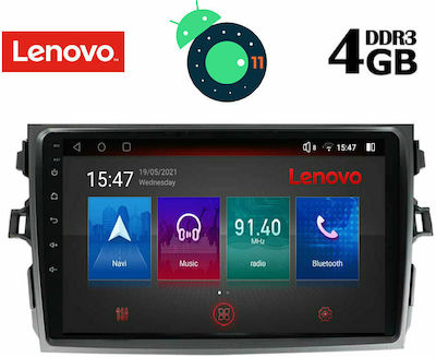 Lenovo Sistem Audio Auto pentru Toyota Corolla 2006-2012 (Bluetooth/USB/AUX/WiFi/GPS/Apple-Carplay/Partitură) cu Ecran Tactil 9" DIQ_SSX_9713