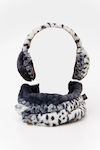 Fragola Frauen Set mit Beanie Black Leopard