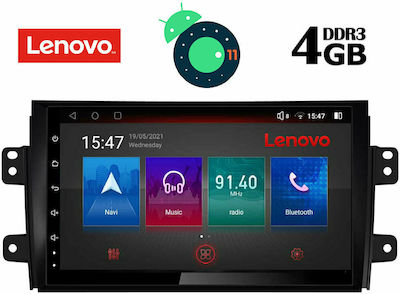 Lenovo Sistem Audio Auto pentru Fiat Sedici Suzuki SX4 2005-2013 (Bluetooth/USB/AUX/WiFi/GPS/Apple-Carplay/Partitură) cu Ecran Tactil 9" DIQ_SSX_9688