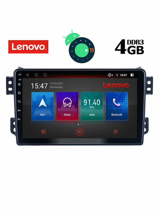 Lenovo Car Audio System for Opel Agila Suzuki Splash 2008+ (Bluetooth/USB/AUX/WiFi/GPS/Apple-Carplay/CD) with Touch Screen 9" DIQ_SSX_9682