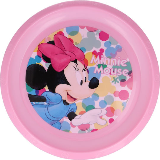Stor Παιδικό Πιάτο Φαγητού από Πλαστικό Minnie Feel Good Pink