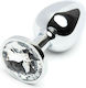 Naughty Toys Πρωκτική Σφήνα Medium Ασημί 8cm