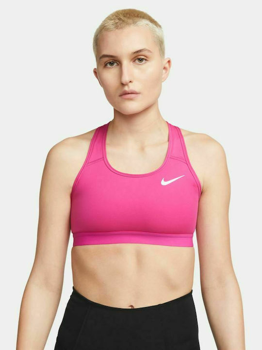 Nike Dri-Fit Swoosh Futura Γυναικείο Αθλητικό Μπουστάκι Φούξια BV3643-616