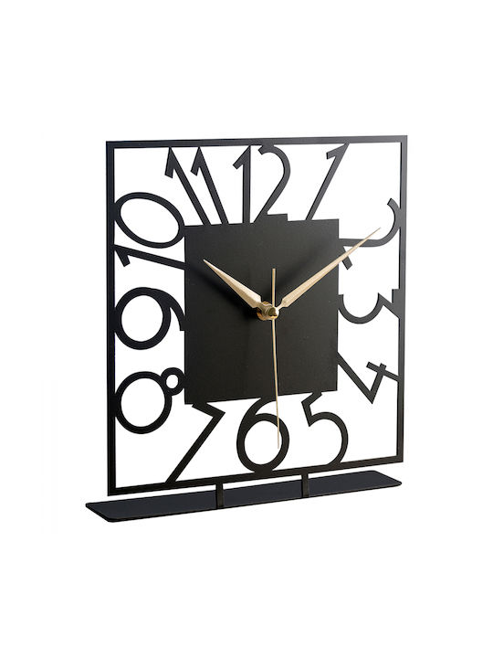 HomeMarkt Tabletop Clock Black HM7469