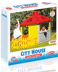 Dolu Kunststoff Kinder Spielhaus Garten mit Zaun Mehrfarbig 91.5x19.5x93cm