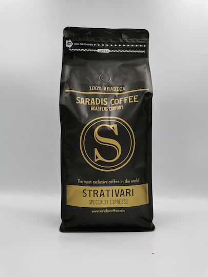 Saradis Coffee Кафе Еспресо Арабика Strativari Gourmet Classic на Зърна 1kg