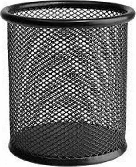 Metallic Pencil Holder in Black Color 1pcs 9x10cm