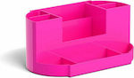 Plastic Desk Organizer in Fuchsia Color