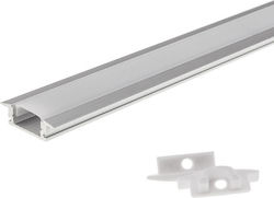 Optonica Gemauert LED-Streifen-Aluminiumprofil mit Opal Abdeckung 100x1.5x0.9cm