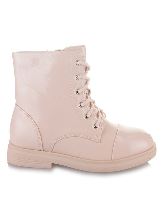 Famous Shoes Damen Knöchelstiefel Beige