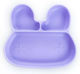 Baby Wise Baby Food Plate Bunny made of Silicone Purple