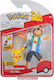 Jazwares Battle Ash și Pikachu Pokemon pentru 4+ Ani 12 cm