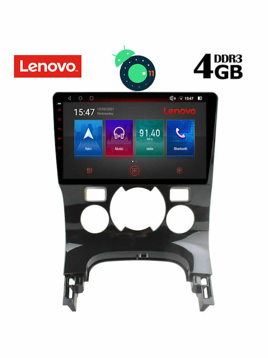 Lenovo Car Audio System for Peugeot 3008 2008-2016 with Clima (Bluetooth/USB/AUX/WiFi/GPS/Apple-Carplay/CD) with Touch Screen 9" DIQ_SSX_9515CL