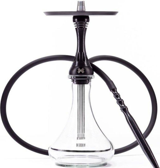 Hookah Ναργιλές Model X Kit Μονός Μαύρος 50cm