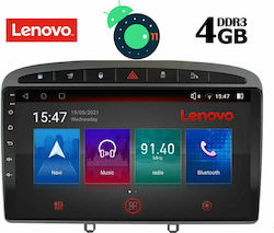 Lenovo Ηχοσύστημα Αυτοκινήτου για Peugeot 308 2007-2012 (Bluetooth/USB/WiFi/GPS) με Οθόνη Αφής 9"