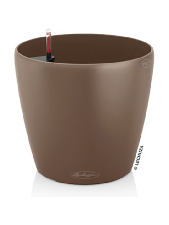 Lechuza Classico Color 28 Flower Pot Self-Watering 27.5x26cm Nutmeg 13203