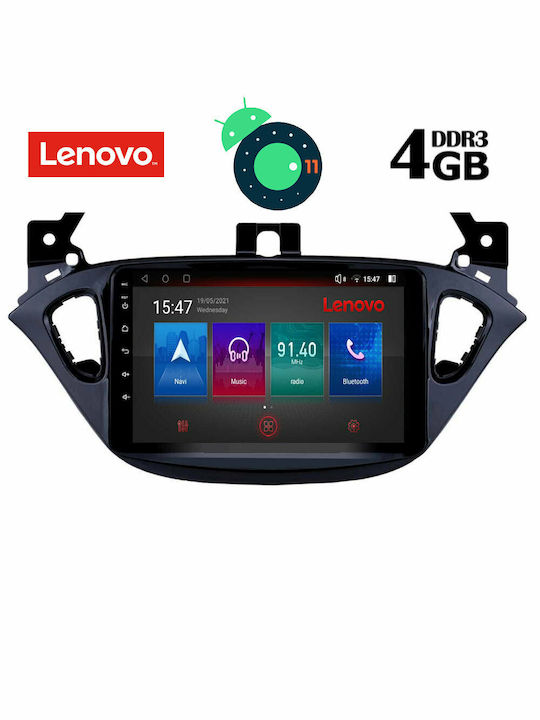 Lenovo Sistem Audio Auto pentru Opel Corsa 2014-2021 (Bluetooth/USB/AUX/WiFi/GPS/Apple-Carplay/Partitură) cu Ecran Tactil 9" DIQ_SSX_9486