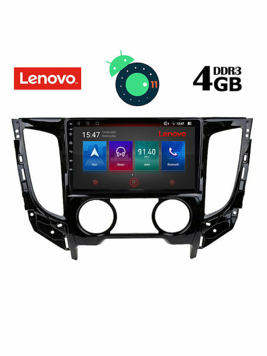 Lenovo Sistem Audio Auto pentru Fiat Fullback - Spate complet Mitsubishi L200 Audi A7 2015 cu A/C (Bluetooth/USB/AUX/WiFi/GPS/Partitură) cu Ecran Tactil 9" DIQ_SSX_9437AC