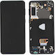 Screen with Touch Mechanism and Frame for Galaxy S21 (Gray)
