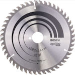 Bosch Optiline Wood Диск за рязане Дърво с 48 Зъба 200мм 2608640620