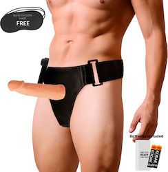 Harness Attraction Willian Gurtzeug mit Dildo 17cm und Vibration in Hautfarbe