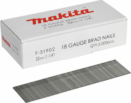 Makita F-31902 Nails 1.2x32mm 18 Ga 5000 pcs