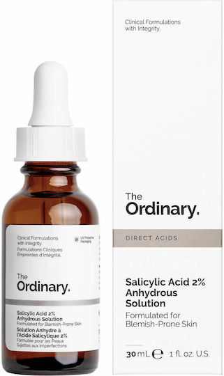 The Ordinary Salicylic Acid 2% Anhydrous Solution Serum Face with Salicylic Acid for Detoxification 30ml