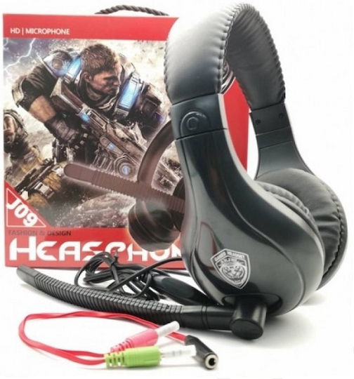 J09 On Ear Gaming Headset με σύνδεση 2x3.5mm / 3.5mm