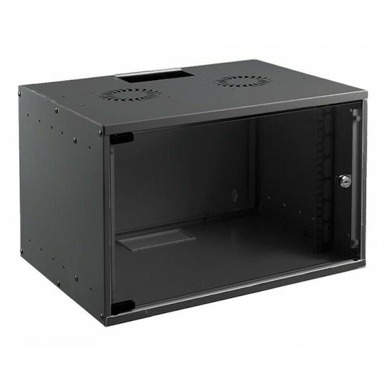 Mirsan Επιτοίχια Rack Cabinet 9U Ασυναρμολόγητη 54x45x40cm Black SOH09U45DE19.02