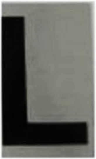 Ergo "L" Πινακίδα με Γράμμα L σε Μαύρο Χρώμα 3cm 572410.0042