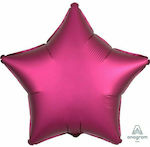 Balloon Foil Star Pink Satin Luxe