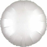 Balon Folie Rotund Alb Satin 43buc