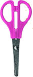 Justnote Children's Scissors 16cm with Metallic Blade Pink