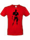 B&C The Flash T-shirt σε Κόκκινο χρώμα
