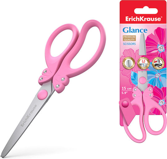 ErichKrause Children's Scissors for Crafts 15cm with Metallic Blade 1pcs
