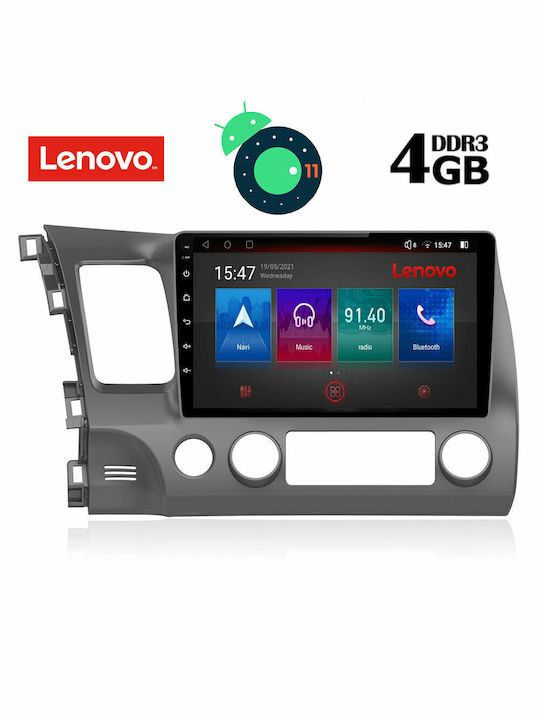 Lenovo Car-Audiosystem für Honda Bürgerlich 2006-2012 (Bluetooth/USB/AUX/WiFi/GPS/Apple-Carplay) mit Touchscreen 10.1"