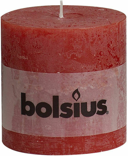 Bolsius Lumânare Decorativă Roșie 10x10 cm