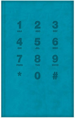 Exas Paper Phone Directory 256 Pages Turquoise 14x21cm