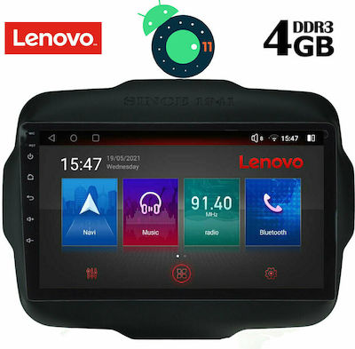 Lenovo Car Audio System for Jeep Renegade 2014+ with Clima (Bluetooth/USB/AUX/WiFi/GPS/Apple-Carplay/CD) with Touch Screen 9" DIQ_SSX_9290