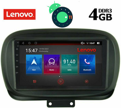 Lenovo Sistem Audio Auto pentru Fiat 500X 2014+ (Bluetooth/USB/AUX/WiFi/GPS/Apple-Carplay/Partitură) cu Ecran Tactil 9" DIQ_SSX_9134