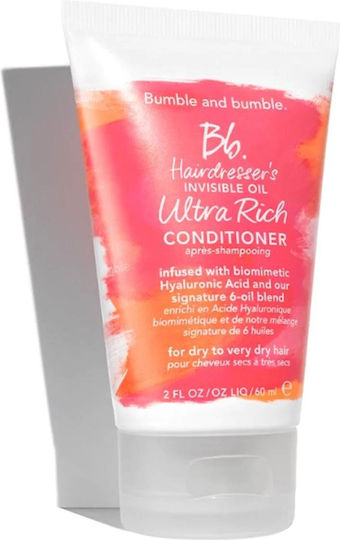 Bumble and Bumble Invisible Oil Ultra Rich Conditioner Ενυδάτωσης για Όλους τους Τύπους Μαλλιών 60ml
