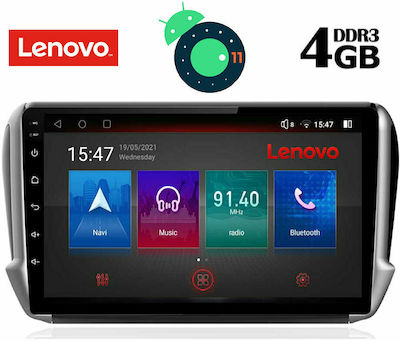 Lenovo Car Audio System for Peugeot 208 / 2008 2012-2021 (Bluetooth/USB/AUX/WiFi/GPS/Apple-Carplay/CD) with Touch Screen 10.1" DIQ_SSX_9508