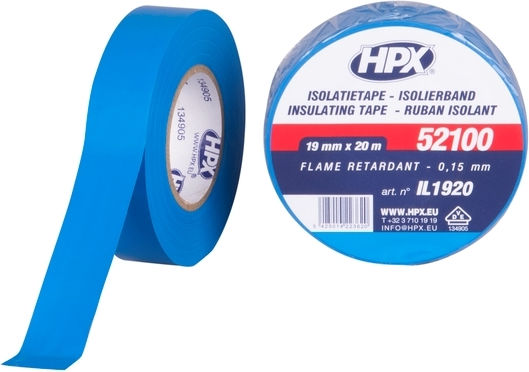 HPX Insulation Tape 19mm x 20m 52100 Blue Blue