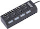 Brand USB-Hub 4 Anschlüsse USB 3.0 mit Anschluss an einen Computer USB-A
