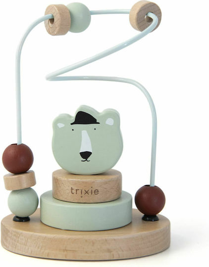 Trixie Labirint Labirint cu Mărgele Mr. Polar Bear din Lemn pentru 12++ Luni