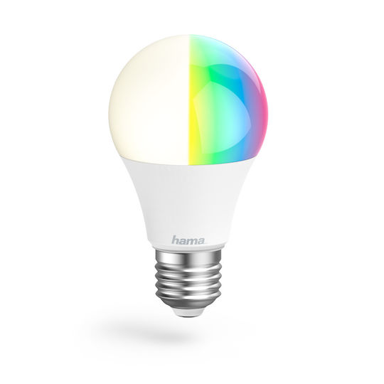 HAMA Bec Smart LED 10W pentru Dulie E27 RGBW 806lm Reglabil în intensitate