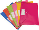 Folder with Button for Paper A4 Fuchsia Groovy